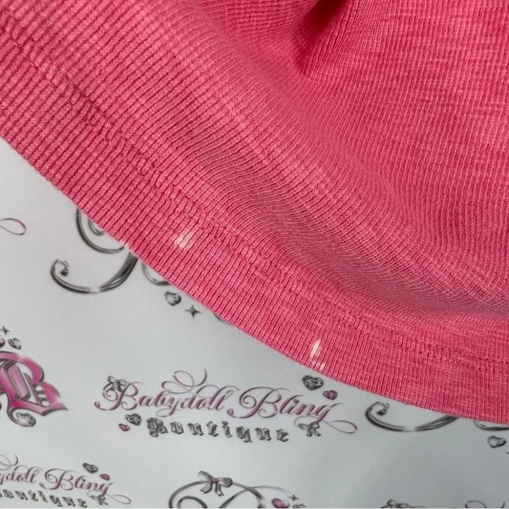 Rachel Zoe tank top mock neck high neck pink orange ribbed Coral Tank Top - Picture 7 of 7